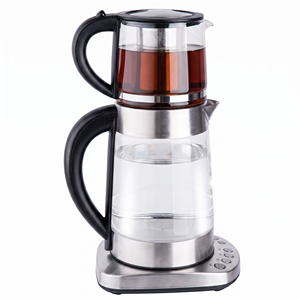 Samovar Eléctrico Digital de Vidrio de 2 Capas con Recipiente, 1850-3000W, Temperatura Inteligente, Certificación CE LFGB CB ETL, Venta al Por Mayor - Product Image 1