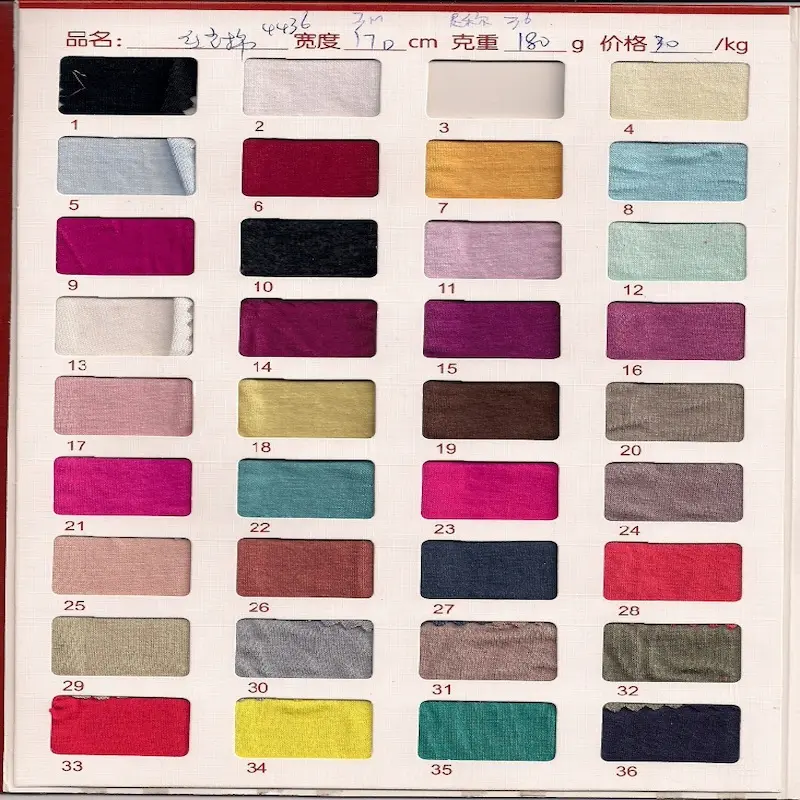 Stock fabric best seller 95% cotton 5 spandex knitted single jersey fabric for t-shirt, soft jersey knit fabric