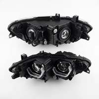 Phare avant automobile 24V 100W 6500Lm à double lentille avec anneau lumineux LED pour BMW X1 F48, voiture, camion, bus, modification, remplacement