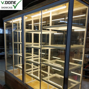 Estante de exhibición de supermercado Estante de pan de metal y madera Gabinete Estante de pastelería Escaparate para artículos de panadería - Product Image 6