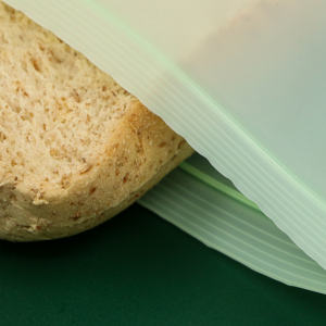 שקיות אחסון מזון ניתנות לסגירה חוזרת, מודפסות בהדפסת גרוור, מתכלות, מבוססות חומרים ביולוגיים, ידידותיות לסביבה, בגודל גלון לשימוש ביתי - Product Image 3