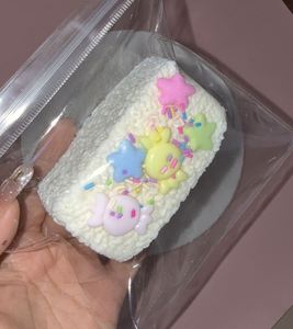 Realistic 9cm Food-Grade Silicone <b>Squeeze</b> Toys Long Rice <b>Ball</b> Corn Bear Cake Glittery Strawberry Candy Cake All-Ages Fidget Toys - Product Image 4