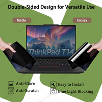 Filtre de confidentialité pour ordinateur portable Lenovo 14 pouces 16:10, protection PET anti-espion à double sens avec anti-reflet et réduction de la lumière bleue, détachable