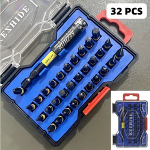 Kezhide Impact <b>Screwdriver</b> <b>Set</b> 32 Piece Phillips Torx Hex Sl Ph Pz Industrial Grade S2 Steel Matte Finish - Product Image 3