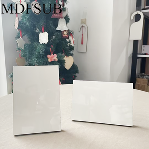 MDFSUB DIY impresión sublimación en blanco Mdf foto Panel marco de fotos personalizado 12mm blanco brillante sublimación en blanco MDF foto placas - Product Image 3