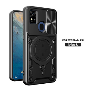 A prueba de golpes TPU PC cubierta Cámara proteger anillo titular armadura teléfono caso para <span class=keywords><strong>ZTE</strong></span> <span class=keywords><strong>Blade</strong></span> A31 - Product Image 1