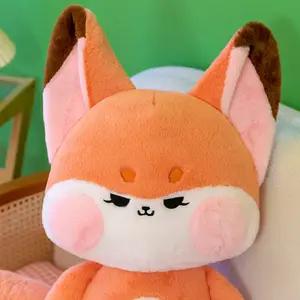 TikTok the same cute little fox plush toy doll for girlfriends birthday gift creative spoof pillow