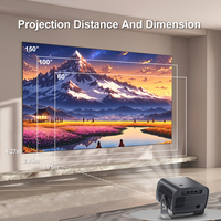 Projecteur Android Topleo 4k Full HD, écran vidéo mini, projecteur intelligent portable Android 11 pour la maison