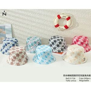 Sombrero de pescador impermeable con estampado de libélula, sombrero unisex para verano, protección solar al aire libre - Product Image 3