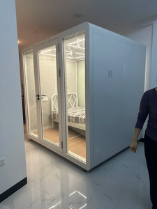 可移动私人隔音工作舱便携式隔音小屋办公室吊舱电话亭小型隔音亭 - Product Image 3