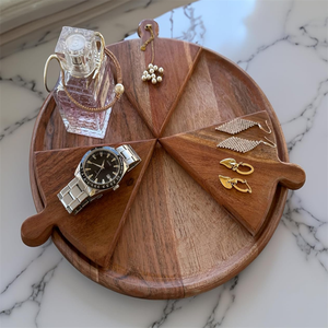 Bon marché, 6 planches individuelles en bois pour la charcuterie et le <span class=keywords><strong>fromage</strong></span>, <span class=keywords><strong>plateau</strong></span> <span class=keywords><strong>de</strong></span> service à pizza en bois naturel - Product Image 3