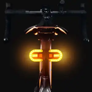 ไฟท้ายจักรยานแบบชาร์จไฟได้ไฟท้ายรถจักรยานแบบไร้สายกันน้ำได้พร้อมสัญญาณเลี้ยว