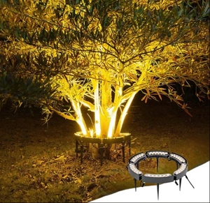 12 Wát đầy đủ màu sắc bên ngoài điều khiển LED ôm cây Ánh Sáng IP65 ngoài trời không thấm nước LED ánh sáng tại chỗ DC24V cảnh quan Vòng cây đèn - Product Image 2