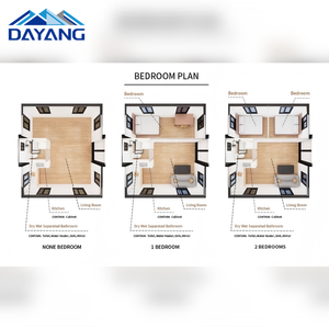 <span class=keywords><strong>Maison</strong></span> conteneur portable et extensible Dayang de 40 pieds, <span class=keywords><strong>maison</strong></span> préfabriquée abordable avec toit et salle de bain, peut être équipée de panneaux solaires - Product Image 5