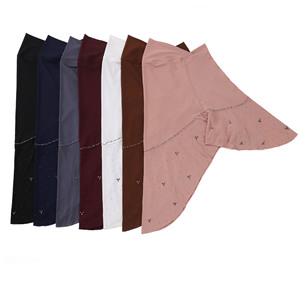 Hijab Zifeng OEM uni pratique pour femmes musulmanes avec strass brillants en <span class=keywords><strong>lin</strong></span> CE - Product Image 5