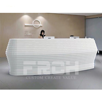 Bureau de réception moderne, comptoir de réception pour salon de coiffure, pour 2 personnes, design avec comptoir, livraison gratuite