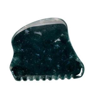 Outil <span class=keywords><strong>pour</strong></span> le <span class=keywords><strong>Massage</strong></span> du <span class=keywords><strong>visage</strong></span>, <span class=keywords><strong>pierre</strong></span> d'agate <span class=keywords><strong>de</strong></span> mousse verte naturelle <span class=keywords><strong>de</strong></span> haute qualité, Gua Sha, <span class=keywords><strong>Jade</strong></span>, vente en gros - Product Image 1