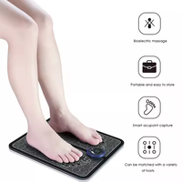 Masseur de pieds multifonctionnel sans fil, portable et pliable avec USB et EMS, appareil électrique vibrant pour la circulation des pieds et des bras à domicile