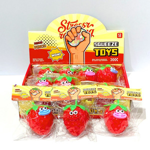 Mainan Peras Stroberi Lucu Bentuk Lidah, Karet Lembut, Anti Stres, Hadiah Pesta Anak, Mainan Unik - Product Image 3