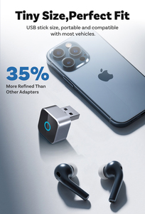 2025 Hot adapter không dây Carplay <span class=keywords><strong>Android</strong></span> tự động có dây để adapter không dây không dây siêu mini Carplay <span class=keywords><strong>Dongle</strong></span> cho xe ô tô phương tiện truyền thông - Product Image 3