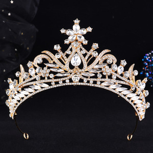Couronne de mariée de luxe en alliage et strass, style princesse, accessoires pour fiançailles et cadeaux, diadème pour robes de mariée pour femmes - Product Image 3