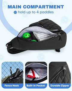 Bolsa <span class=keywords><strong>de</strong></span> Hombro para <span class=keywords><strong>Raquetas</strong></span> <span class=keywords><strong>de</strong></span> Pickleball para Mujer y Hombre, Mochila para <span class=keywords><strong>Raquetas</strong></span> <span class=keywords><strong>de</strong></span> Pickleball con Gancho para Valla para <span class=keywords><strong>Raquetas</strong></span> <span class=keywords><strong>de</strong></span> <span class=keywords><strong>Racquetball</strong></span> y Bádminton - Product Image 2