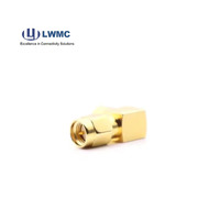 Alto rendimiento, venda bien R, conector ble, SMA, soldadura macho de ángulo recto para 250.Cable