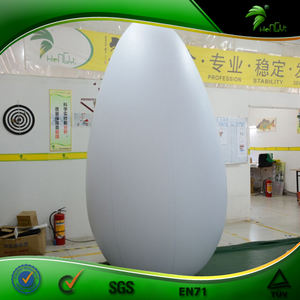 Balon Telur Tiup Raksasa Putih untuk Iklan Luar Ruangan, Telur Paskah Tiup Kustom untuk Promosi, Layar Iklan LED - Product Image 3
