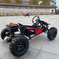 Kart électrique 4 roues, moteur 1800W, roues de 8 pouces, vitesse maximale de 35 km/h, monoplace, pour la course en extérieur, les parcs d'attractions et les divertissements