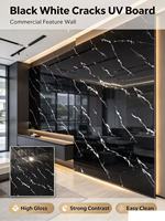 Panneau PVC ignifuge de qualité commerciale, écologique, résistant aux UV, imitation marbre, installation rapide, pour usage intérieur, décoration de hall, projet hôtelier