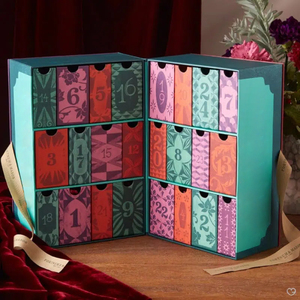 Caja de regalos de papel de Navidad personalizada al por mayor caja de calendario de Adviento para embalaje galleta chocolate - Product Image 2
