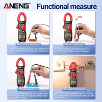 Multimètre à pince professionnel ANENG ST170, courant AC 500A, True RMS, détection NCV avec rétroéclairage pour la maintenance électrique