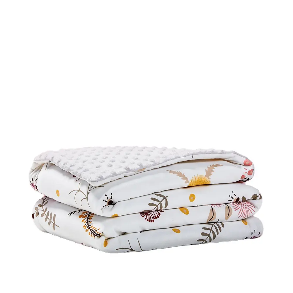 Toptan baskı tasarım sevimli baskı yorgan Minky nokta bebek yatak atmak battaniye çocuk hediye için