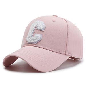 Gorra de Béisbol Ecológica Personalizada con Letra, 6 Paneles, Estructurada, de Algodón, con Bordado de Chenilla y Parche, Cierre a Presión, Estilo Dad Hat - Product Image 4