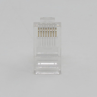 Connecteur de câble réseau Ethernet RJ45 blindé modulaire CAT5/CAT6 avec contacts en bronze phosphoreux, durabilité de 750 cycles/minute