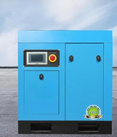 Compresor de aire estacionario silencioso tipo tornillo de frecuencia Variable de imán permanente 380V Motor Cojinete de motor Refrigeración inundada de aceite