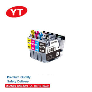 Yelbes 401 LC401 LC401XL 402 LC402 LC402XL Cartucho de tinta de inyección de tinta compatible Premium para impresora Brother <span class=keywords><strong>J1010DW</strong></span> J6740 - Product Image 1