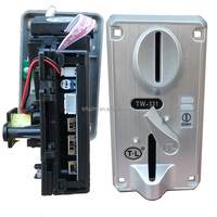 Selector de Monedas Plateado TL-131 para Máquina de Juegos con Función de Comparación de CPU, Tamaño de Moneda 22-28mm y Grosor 1.7-2.4mm, DC 12V, Enchufe Múltiple