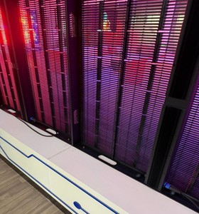 P3.91 LED Transparent <b>Display</b> for Glass Window with Perforated Panel Design - Product Image 6
