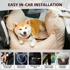 Venta caliente asiento de coche para perros bolsa para mascotas cama de viaje para mascotas pequeñas y medianas lavables asiento de coche para perros - Product Image 3