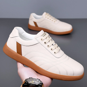 Zapatos Casuales de Cuero para Hombre, Negros, Tacón Bajo, Suela de Goma Antideslizante, Cómodos para Caminar - Product Image 2