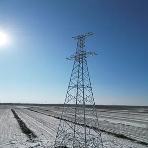 Torre eléctrica de ángulo de acero multicircuito de 500 KV torre de transmisión eléctrica torre de acero de transmisión de 500kv