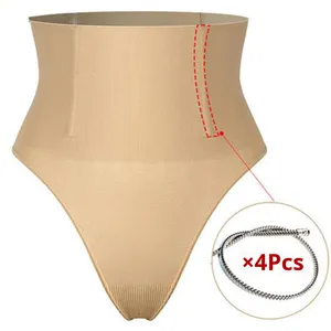 <span class=keywords><strong>Perizoma</strong></span> a <span class=keywords><strong>vita</strong></span> <span class=keywords><strong>alta</strong></span> europeo americano senza cuciture da <span class=keywords><strong>donna</strong></span> Plus-Size modellante per il controllo della pancia mutandine che stringe la <span class=keywords><strong>vita</strong></span> - Product Image 2
