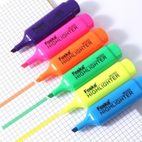 Foska No Bleed Surligneurs Multi Mignon Enfants Papeterie Clip Surligneur Marqueur Stylos Ensembles 1-4mm Épaisseur D'écriture