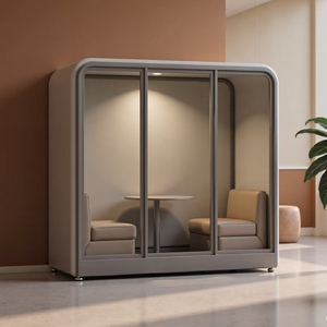 Panneaux acoustiques en mousse haute densité pour la maison, le bureau, l'hôpital, l'école - Compartiment insonorisé de bureau au design moderne en promotion par Expert - Product Image 3