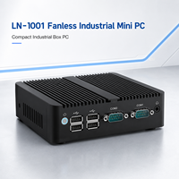 Computadora Compacta Integrada, Doble LAN, USB, COM, HD, VGA, WiFi, 4G Opcional, para Control de Máquinas, Compatible con Windows y Linux, Mini PC Integrada
