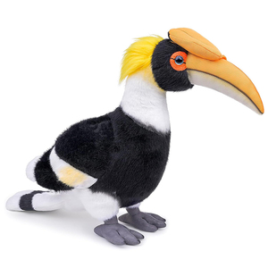 ตุ๊กตาฮอร์นบิลสองเขาแบบสั่งทำขายส่ง V383 ตุ๊กตาสัตว์จำลองเหมือนจริง ของขวัญสำหรับเด็กและเพื่อนๆ - Product Image 1