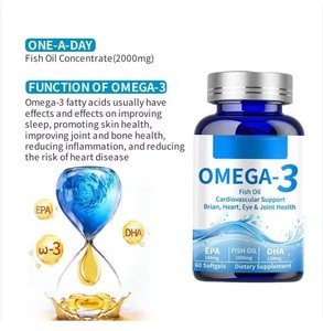 Expédition Rapide Fabricant Certifié GMP ISO Huile de Poisson en Gélules Molles 1000mg EPA DHA Vente en Gros Personnalisée OEM - Product Image 2