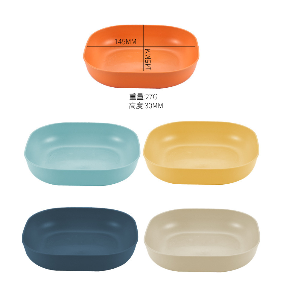 Assiette carrée profonde personnalisée