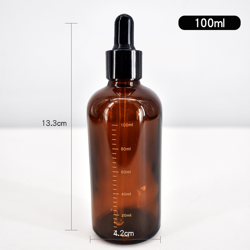 15ml 20ml 30ml 50ml glass skin care Essential oil bottle frosted amber dropper essence bottle